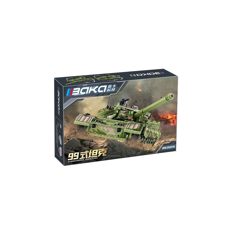 BAKA TECHNOLOGY BK6614 6614 XE TĂNG CHIẾN ĐẤU CHỦ LỰC KIỂU 99 bộ đồ chơi xếp lắp ráp ghép mô hình Technic Kỹ Thuật Công Nghệ Cao Mô Hình Phương Tiện 1534 khối