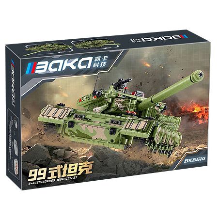 BAKA TECHNOLOGY BK6614 6614 XE TĂNG CHIẾN ĐẤU CHỦ LỰC KIỂU 99 bộ đồ chơi xếp lắp ráp ghép mô hình Technic Kỹ Thuật Công Nghệ Cao Mô Hình Phương Tiện 1534 khối