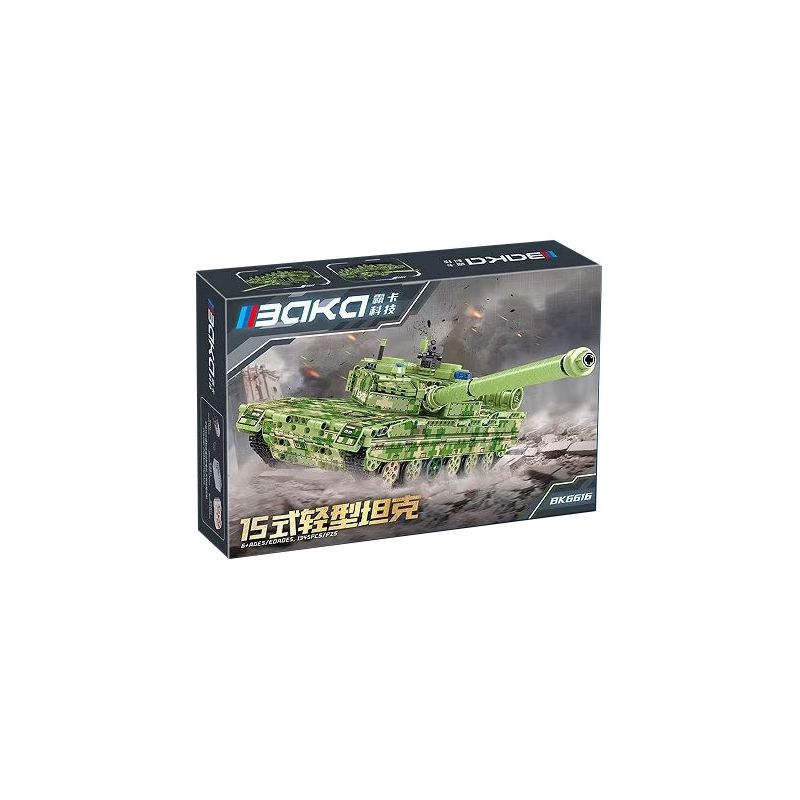 BAKA TECHNOLOGY BK6616 6616 XE TĂNG KIỂU 15 bộ đồ chơi xếp lắp ráp ghép mô hình Technic Kỹ Thuật Công Nghệ Cao Mô Hình Phương Tiện 1345 khối