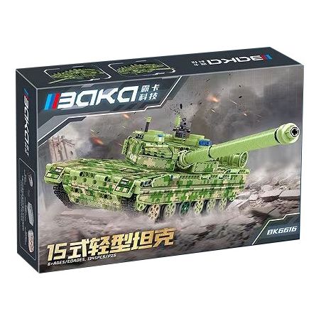 BAKA TECHNOLOGY BK6616 6616 XE TĂNG KIỂU 15 bộ đồ chơi xếp lắp ráp ghép mô hình Technic Kỹ Thuật Công Nghệ Cao Mô Hình Phương Tiện 1345 khối