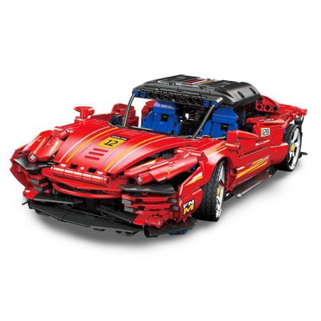 BAKA TECHNOLOGY BK6803 6803 XE THỂ THAO FERRARI DAYTONA SP3 tỷ lệ 1:14 bộ đồ chơi xếp lắp ráp ghép mô hình Technic Kỹ Thuật Công Nghệ Cao Mô Hình Phương Tiện 1229 khối