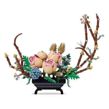 Kazi KY81117 81117 NGÔN NGỮ HOA VÀ TRĂNG THẬT LỘNG LẪY bộ đồ chơi xếp lắp ráp ghép mô hình Creator Sáng Tạo 526 khối