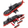 SEMBO 105735 non  TÀU NGẦM HẠT NHÂN CHIẾN LƯỢC TYPE 094 bộ đồ chơi xếp lắp ráp ghép mô hình Iron Blood Heavy Equipment IRON BLOOD HEAVY EQUIPMENT THE TYPE-094 STRATEGIC NUCLEAR SUBMARINE Đặc Nhiệm Máu Và Sắt 996 khối