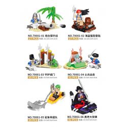 QIZHILE 70001 non  CƯỚP BIỂN bộ đồ chơi xếp lắp ráp ghép mô hình Pirates Of The Caribbean Cướp Biển Vùng Caribe 210 khối
