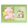 SEMBO 608073 KHU MA THUẬT TUYỆT VỜI CỦA LULU PIG NHÀ HÀNG BURGER bộ đồ chơi xếp lắp ráp ghép mô hình 444 khối