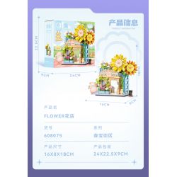 SEMBO 608073 KHU MA THUẬT TUYỆT VỜI CỦA LULU PIG NHÀ HÀNG BURGER bộ đồ chơi xếp lắp ráp ghép mô hình 444 khối