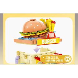 SEMBO 608074 KHU MA THUẬT TUYỆT VỜI CỦA LULU PIG CỬA HÀNG RAU CHAY bộ đồ chơi xếp lắp ráp ghép mô hình 519 khối