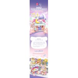 SEMBO 608071 KHU MA THUẬT TUYỆT VỜI CỦA LULU PIG HIỆU SÁCH BÓI TOÁN bộ đồ chơi xếp lắp ráp ghép mô hình 883 khối