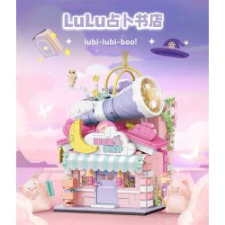 SEMBO 608071 KHU MA THUẬT TUYỆT VỜI CỦA LULU PIG HIỆU SÁCH BÓI TOÁN bộ đồ chơi xếp lắp ráp ghép mô hình 883 khối