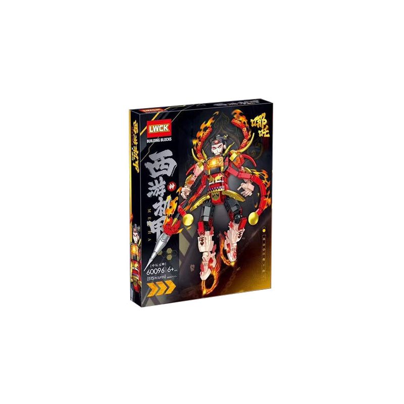 LWCK 60096 TÂY CƠ GIÁP NEZHA TRUNG ĐÀN THỐNG CHẾ bộ đồ chơi xếp lắp ráp ghép mô hình 515 khối