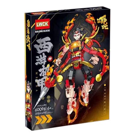 LWCK 60096 TÂY CƠ GIÁP NEZHA TRUNG ĐÀN THỐNG CHẾ bộ đồ chơi xếp lắp ráp ghép mô hình 515 khối