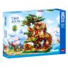 ZHEGAO 612010 NHÀ TRÊN CÂY bộ đồ chơi xếp lắp ráp ghép mô hình Creator TREEHOUSE Sáng Tạo 3196 khối