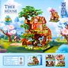ZHEGAO 612010 NHÀ TRÊN CÂY bộ đồ chơi xếp lắp ráp ghép mô hình Creator TREEHOUSE Sáng Tạo 3196 khối