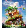 ZHEGAO 612010 NHÀ TRÊN CÂY bộ đồ chơi xếp lắp ráp ghép mô hình Creator TREEHOUSE Sáng Tạo 3196 khối