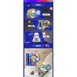 ZHEGAO HT1009 1009 TÀU CON THOI GIỮA CÁC VÌ SAO QUẢ BÓNG BAY bộ đồ chơi xếp lắp ráp ghép mô hình INTERSTELLAR TRAVEL FLYING SAUCER