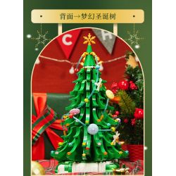 JAKI JK5128 5128 HỘP NHẠC QUAY TAY HÌNH NGÔI NHÀ TRÊN CÂY GIÁNG SINH ELF bộ đồ chơi xếp lắp ráp ghép mô hình Creator Sáng Tạo