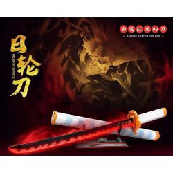 RENZAIMA 731 non  DAO BÁNH XE MẶT TRỜI 1:1 bộ đồ chơi xếp lắp ráp ghép mô hình Kimetsu No Yaiba NICHIRIN SWORD Thanh Gươm Diệt Quỷ 806 khối