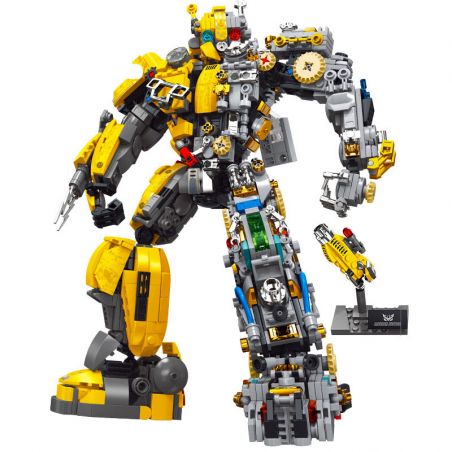 LW 7037 non  MECHA BUMBLEBEE bộ đồ chơi xếp lắp ráp ghép mô hình Movie & Game DEFNDER JUSTICE Phim Và Trò Chơi 1586 khối
