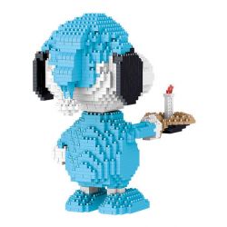 LEZI LN8104 8104 non  ĐỒ NGỦ SNOOPY bộ đồ chơi xếp lắp ráp ghép mô hình Movie & Game Phim Và Trò Chơi 1511 khối