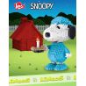 LEZI LN8104 8104 non  ĐỒ NGỦ SNOOPY bộ đồ chơi xếp lắp ráp ghép mô hình Movie & Game Phim Và Trò Chơi 1511 khối