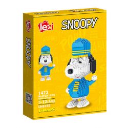 LEZI LN8103 8103 non  RÌNH MÒ bộ đồ chơi xếp lắp ráp ghép mô hình Movie & Game SNOOPY Phim Và Trò Chơi 1473 khối