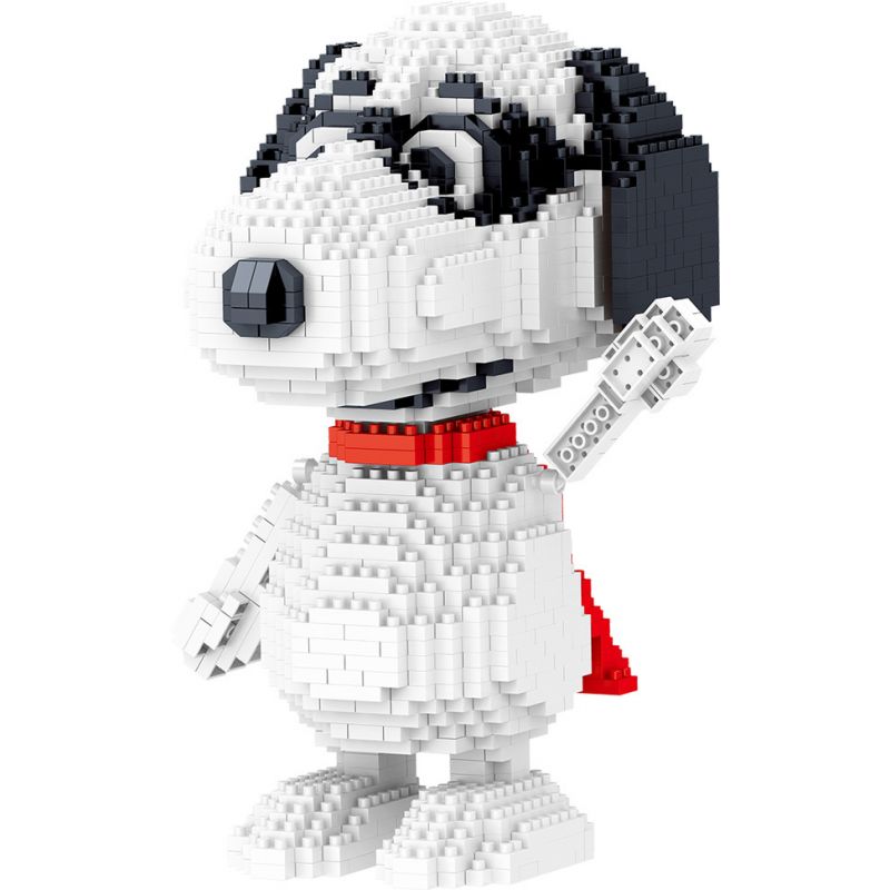 LEZI LN8100 8100 non  RÌNH MÒ bộ đồ chơi xếp lắp ráp ghép mô hình Movie & Game SNOOPY Phim Và Trò Chơi 1378 khối