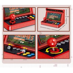 LIN07 01026 non  BẢNG ĐIỀU KHIỂN TRÒ CHƠI MÁY TÍNH ĐỂ BÀN TẤT CẢ TRONG MỘT bộ đồ chơi xếp lắp ráp ghép mô hình GAMING 666 khối