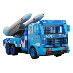 CADA DOUBLEE C56012 56012 non  XE TÊN LỬA ĐẠI BÀNG bộ đồ chơi xếp lắp ráp ghép mô hình Military Army Quân Sự Bộ Đội 369 khối