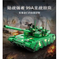 CADA DOUBLEE C82001 82001 non  XE TĂNG CHIẾN ĐẤU CHỦ LỰC 99A tỷ lệ 1:25 bộ đồ chơi xếp lắp ráp ghép mô hình Military Army TYPE 99A MAIN BATTLE TANK Quân Sự Bộ Đội 1707 khối
