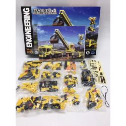 82001 non  CÔNG NGHIỆP NẶNG KHỔNG LỒ 6IN1 bộ đồ chơi xếp lắp ráp ghép mô hình Creator ENGINEERING Sáng Tạo 683 khối
