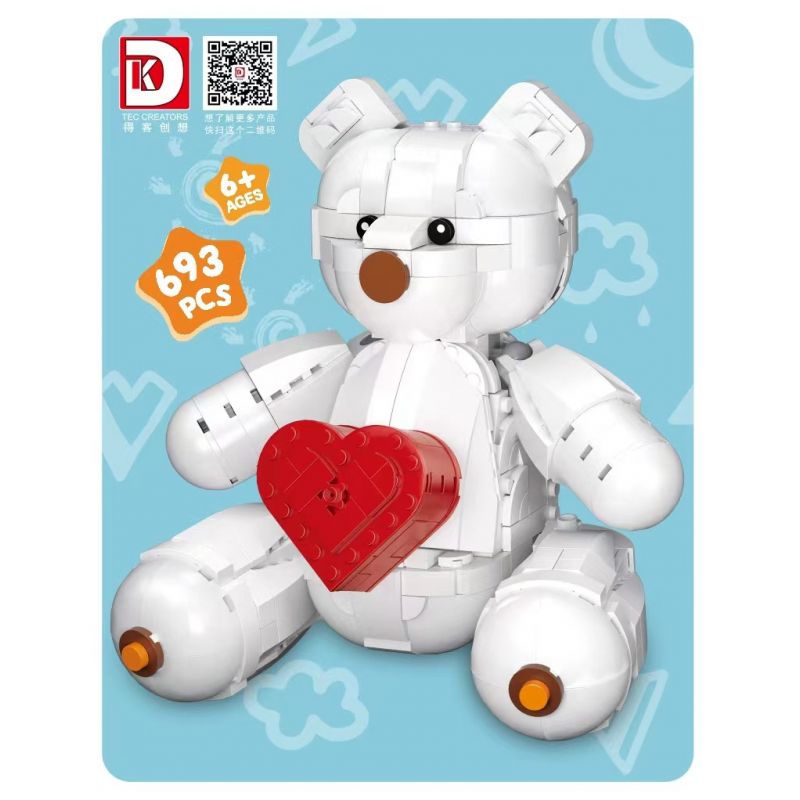 DK 5005 non  NÚI LỬA LỚN bộ đồ chơi xếp lắp ráp ghép mô hình BEAR 693 khối