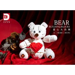 DK 5005 non  NÚI LỬA LỚN bộ đồ chơi xếp lắp ráp ghép mô hình BEAR 693 khối