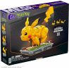 MEGA BLOKS HGC23 non  PIKACHU NĂNG ĐỘNG bộ đồ chơi xếp lắp ráp ghép mô hình Pokémon POKEMON MOTION PIKACHU 1095 khối