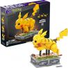 MEGA BLOKS HGC23 non  PIKACHU NĂNG ĐỘNG bộ đồ chơi xếp lắp ráp ghép mô hình Pokémon POKEMON MOTION PIKACHU 1095 khối