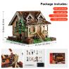 FUNWHOLE FH9001 9001 non  HAYASHIKIYA bộ đồ chơi xếp lắp ráp ghép mô hình Creator WOOD CABIN Sáng Tạo 2097 khối