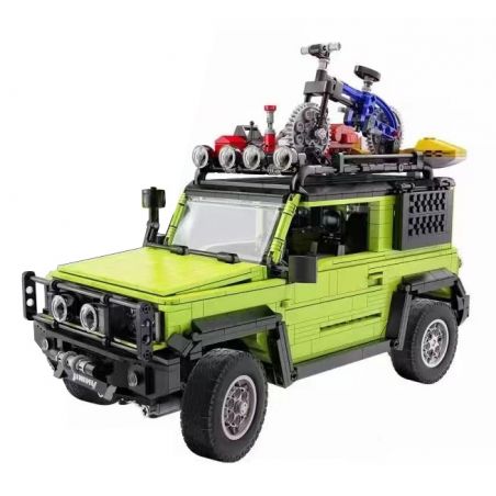 CADA DOUBLEE C62001 62001 non  DU LỊCH ĐÃ SỬA ĐỔI JIMNY SUV 1:12 tỷ lệ 1:12 bộ đồ chơi xếp lắp ráp ghép mô hình  SUZUKI JIMMY Kỹ Thuật Công Nghệ Cao Mô Hình Phương Tiện 1803 khối