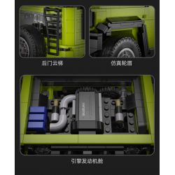 CADA DOUBLEE C62001 62001 non  DU LỊCH ĐÃ SỬA ĐỔI JIMNY SUV 1:12 tỷ lệ 1:12 bộ đồ chơi xếp lắp ráp ghép mô hình  SUZUKI JIMMY Kỹ Thuật Công Nghệ Cao Mô Hình Phương Tiện 1803 khối