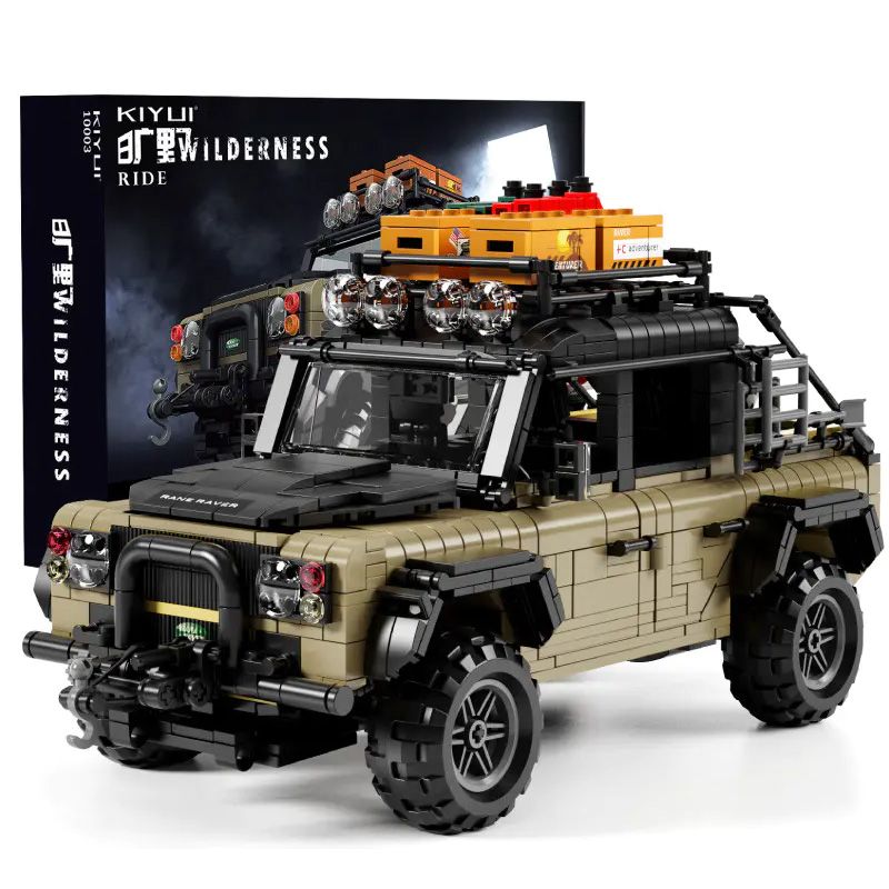 KUYU MOXING 10003 non  XE ĐỊA HÌNH bộ đồ chơi xếp lắp ráp ghép mô hình Racers WILDERNESS Đua Tốc Độ 1613 khối