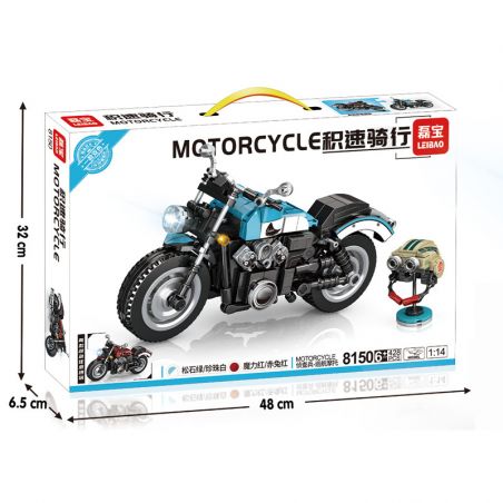 MINGDI 8150 non  TRINH SÁT bộ đồ chơi xếp lắp ráp ghép mô hình  MOTORCYCLE Kỹ Thuật Công Nghệ Cao Mô Hình Phương Tiện 428 khối