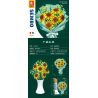 SEMBO 601222 non  NẮNG GIỮA HÈ bộ đồ chơi xếp lắp ráp ghép mô hình Flowers BLOCK FLORIST Hoa 1050 khối
