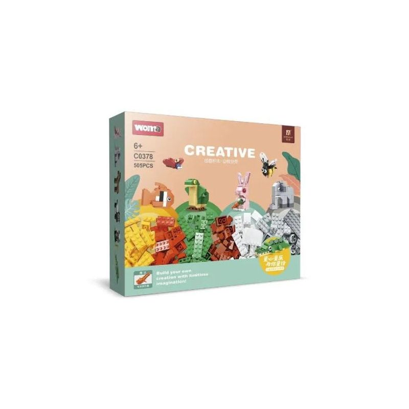 WOMA C0378 0378 non  ĐỘNG VẬT SÁNG TẠO bộ đồ chơi xếp lắp ráp ghép mô hình Creator 505 khối