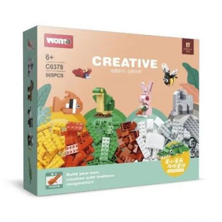 WOMA C0378 0378 non  ĐỘNG VẬT SÁNG TẠO bộ đồ chơi xếp lắp ráp ghép mô hình Creator 505 khối