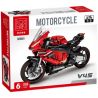 MorkModel 028001 Mork Model 028001 non  DUCATI V4S 1:5 tỷ lệ 1:5 bộ đồ chơi xếp lắp ráp ghép mô hình  DUCAYI V4S Kỹ Thuật Công Nghệ Cao Mô Hình Phương Tiện 2008 khối