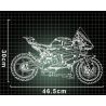 MorkModel 028001 Mork Model 028001 non  DUCATI V4S 1:5 tỷ lệ 1:5 bộ đồ chơi xếp lắp ráp ghép mô hình  DUCAYI V4S Kỹ Thuật Công Nghệ Cao Mô Hình Phương Tiện 2008 khối