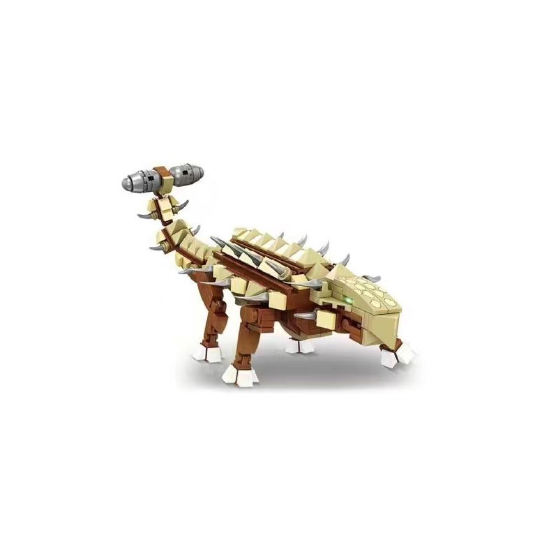 Bozhi KS80038 80038 non  THỜI ĐẠI KHỦNG LONG ANKYLOSAURUS-BELLO bộ đồ chơi xếp lắp ráp ghép mô hình THE AGE OF DINOSAURS ANKYLOSAURUS 370 khối