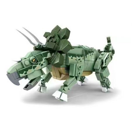 Bozhi KS80035 80035 non  THỜI ĐẠI KHỦNG LONG TRICERATOPS-ALMA bộ đồ chơi xếp lắp ráp ghép mô hình THE AGE OF DINOSAURS TRICERATOPS 389 khối
