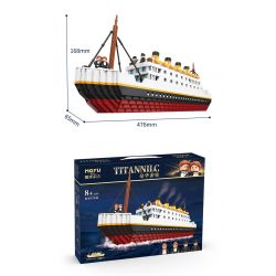 MOYU BLOCK MY97041 97041 non  TITANNILC - TÀU DU LỊCH SANG TRỌNG bộ đồ chơi xếp lắp ráp ghép mô hình Creator Sáng Tạo 2980 khối