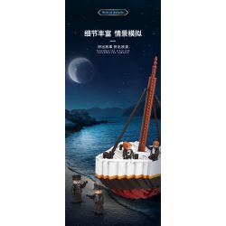 MOYU BLOCK MY97041 97041 non  TITANNILC - TÀU DU LỊCH SANG TRỌNG bộ đồ chơi xếp lắp ráp ghép mô hình Creator Sáng Tạo 2980 khối