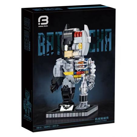 BRICK ELEMENT 19010 non  NGƯỜI DƠI CƠ KHÍ bộ đồ chơi xếp lắp ráp ghép mô hình Super Heroes MECHANICAL BATMAN Siêu Nhân Anh Hùng 669 khối