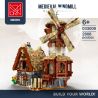 MorkModel 033009 Mork Model 033009 REBRICKABLE MOC-138190 138190 MOC138190 non  CỐI XAY GIÓ THỜI TRUNG CỔ bộ đồ chơi xếp lắp ráp ghép mô hình Creator MEDIEVAL WINDMILL Sáng Tạo 2808 khối